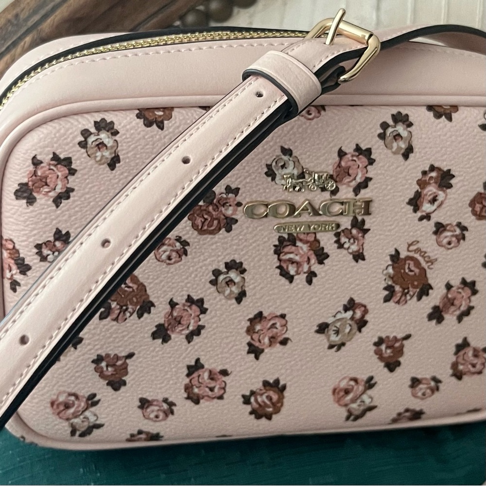 Coach Pink Floral Crossbody Bag - Picture 1 of 9